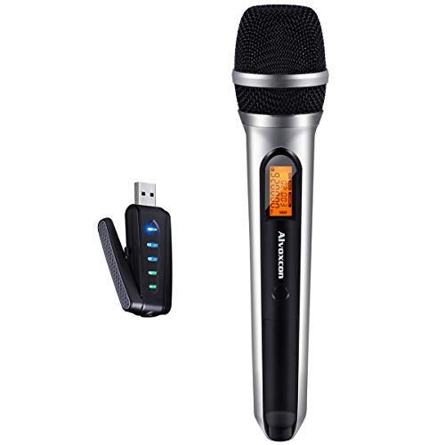 Micrófono inalámbrico USB, micrófono de condensador UHF Alvoxcon para  Android, computadora PC, laptop, PA, podcasting, vlogging, ,  grabación